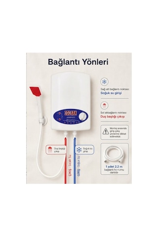Elektrikli Şofben Anadolu - Kurulum Yönlendirmesi