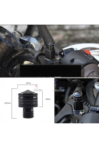 Yamaha Mt25-mt07-mt09 Ayna Deliği Boşluk Kapatıcı Vida Seti Siyah Renk