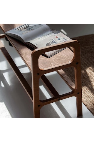 Woodesk Porta, Ahşap, Ayakkabılık, 100x40, Ceviz Renk Ceviz