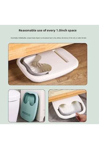 Yifomall Ev İçin Derin Kollu Katlanabilir Plastik Ayak Banyosu - Taşınabilir Masaj Ve Duş Havuzu Fonksiyonu Diğer