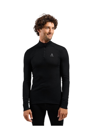 Odlo Odlo Active Warm Bl Top Turtle Neck L/s Half Zip Erkek Siyah İçlik Üst 6000 Siyah