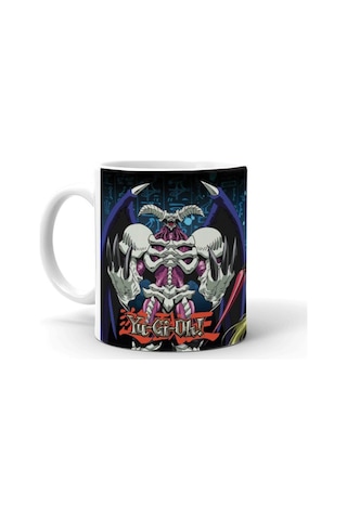 Yu Gi Oh Baskılı Seramik Beyaz Kupa