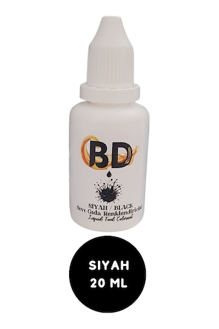 Bd Sıvı Gıda Boyası 20 Ml Siyah