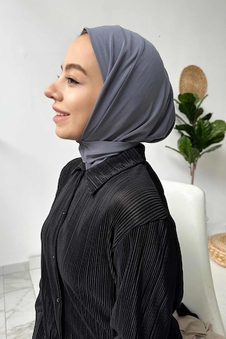 Kahijab Çıtçıtlı Bone - Gri - Standart Gri
