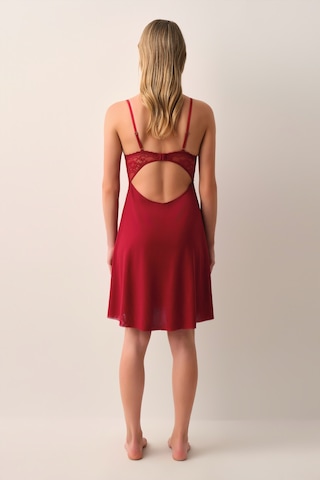 Suwen Passion Dantelli Kısa Gecelik St4451613102 Bordo