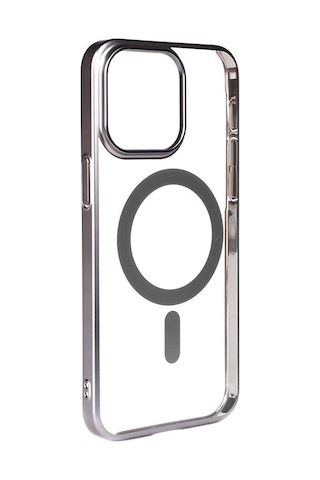 Apple Uyumlu iPhone 15 Pro Max Kılıf Wireless Şarj Özellikli Sert Pc Mat Riksos Magsafe Kapak Kılıf Standart