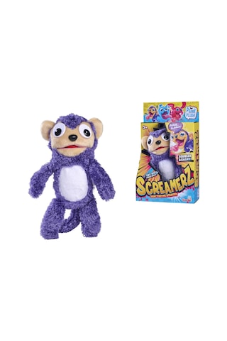Screamerz Sesli Peluş Çılgın Maymun Mor