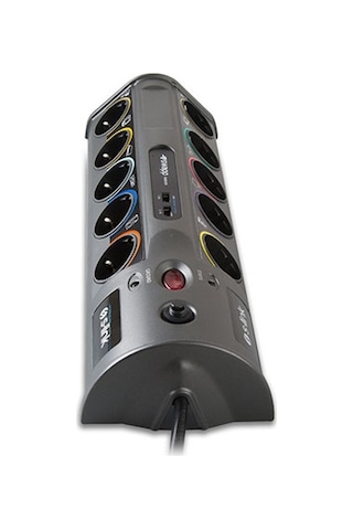 S-Link Swapp SP10AF_USB 3.1A 1.5MM2 Akım Korumalı Priz 10'lu 1.8 M Gri