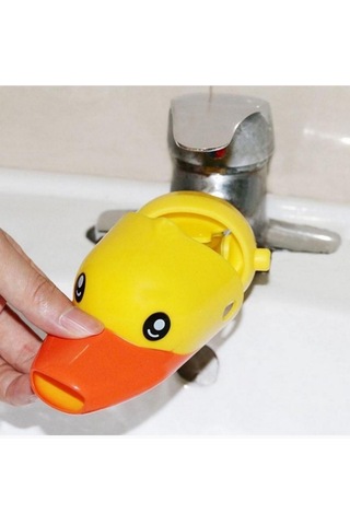 Zhltoys Çocuklar İçin Musluk Uzatıcı Sevimli Ördek Sarı