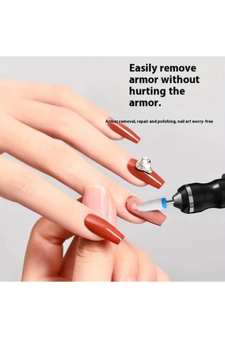 Willowhaven Profesyonel Tırnak Taşlama Ve Cilalama Kalemi Gri Kolay Paket 5 Başlık 3 Hız Usb-c Şarj Ev Salon