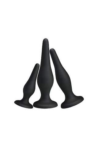 Hızlı Express Pretty Love 3 Boy Anal Açıcı Lüks Hazırlık Seti Zenci Anal Plug Anal Penis