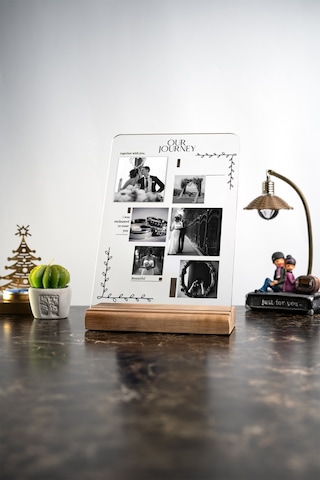 Yıl Dönümü Evlilik Sevgililer Günü Hediyeleri Fotoğraflı Masa Ev Dekor