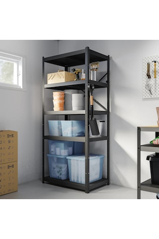 Ikea Rykta Şeffaf Gri-mavi 36x50x35 Cm/44.5 Lt Kapaklı Kutu Açık Mavi