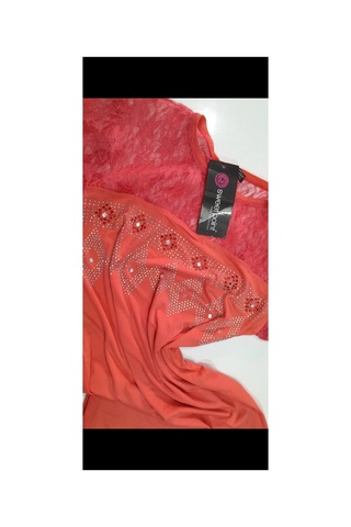 Sweetbeauty Dantelli Mini Elbise Somon Somon