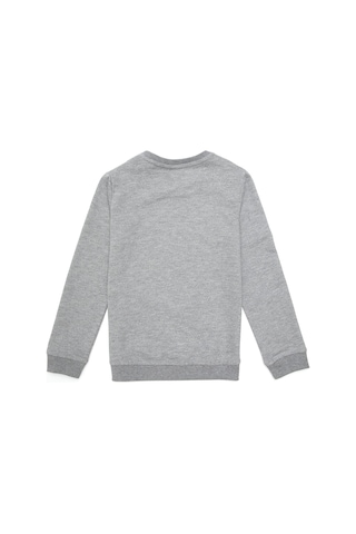 U.S. Polo Assn. Erkek Çocuk Gri Melanj Bisiklet Yaka Sweatshirt 50289143-VR086