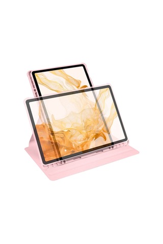 Galaxy Uyumlu Tab S9 Plus Kılıf Termik Kalem Bölmeli Dönebilen Standlı Kılıf