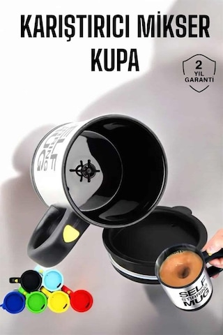 Northcity Kendini Karıştıran Mikser Kupa Termos Bardak - Self Stirring Mug 200ml