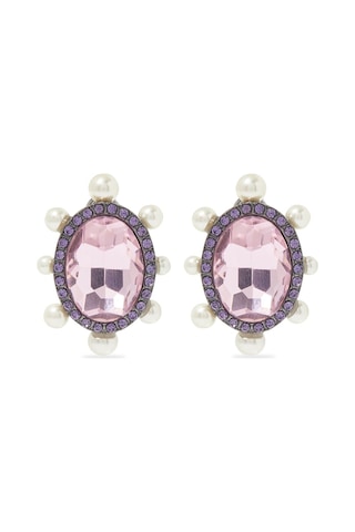 Regency Stud Earrings Kadın Küpe 1x1x0.5 Cm Pembe