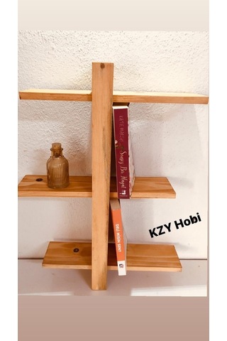 Avrupateknik17 Ahşap Raf 3 Raf