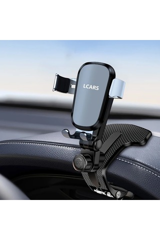 Boatshop1 Gri Lcars Araba Gösterge Paneli Telefon Tutucu 360 Derece Ayarlanabilir Kaymaz Silikon Kelepçe Tüm Telefonlar Icin Dayanıklı Abs