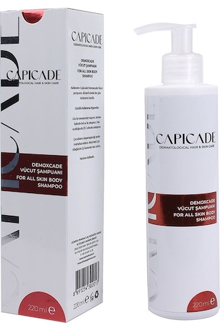 Capicade Demoxcade Tüm Cilt Tipleri İçin Vücut Şampuanı 220 ML