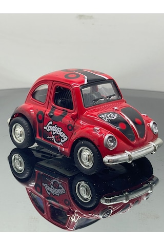 Metal 8 Cm Eski Classik Model Oyuncak Araba - Kırmızı