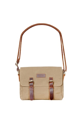 Gillario Design 01 Kanvas - Deri Camel Omuz Çantası