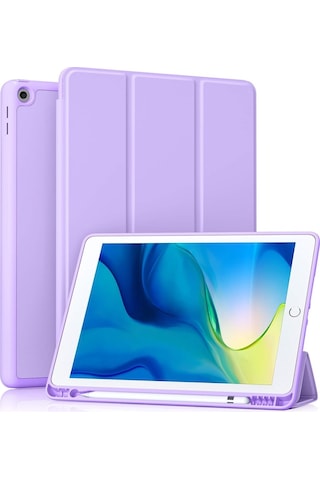 Apple Uyumlu iPad 8. Nesil 10.2" Kılıf Kalem Bölmeli Smart Case A2270 A2428 A2429 A2430 Kılıf