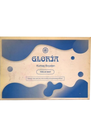 Gloria Kumaş Boyası Kot Açık Mavi 10 Gr Pamuk Yün Naylon İpek