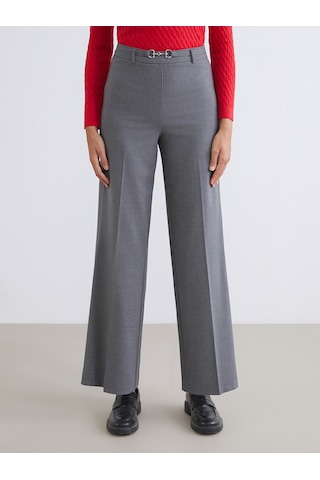 Lcw Vision Gri Dar Fit Geniş Paça Kadın Pantolon