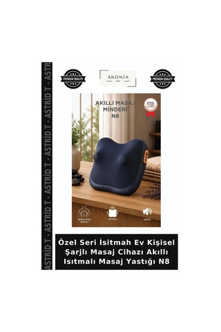 Özel Seri İsitmah Ev Kişisel Şarjlı Masaj Cihazı Akıllı Isıtmalı Masaj Yastığı N8 Mavi