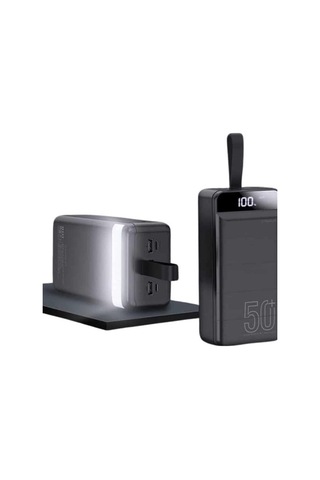 Powerbank Çoklu Şarj Girişi 50.000 Mah Taşınabilir Dijital Göstergeli - Lisinya
