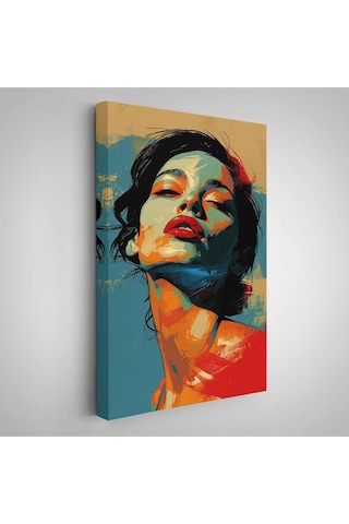 Miyrem^ Canvas Serie Pop Art Tarzda Güzel Kadın Tablosu-7709