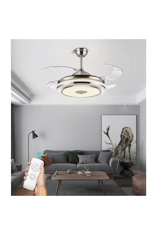 Minofell Tavan Tip Gizli Kanatlı Vantilatör-led Armatür 96w 220v 7000lm 3000kl-4000kl-6500kl 1w/140lm/107cm Eskitme
