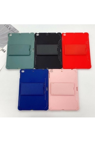 Apple Uyumlu iPad 7. 8. 9. Nesil 2020 /2021 10.2 Inç Tablet Kalem Bölmeli Kılıf Silikon Standlı Korumalı Kılıf