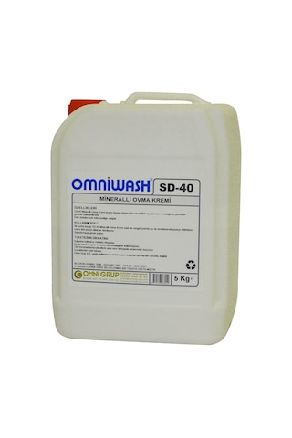 Omniwash Sd-40 Mineralli Ovma Temizlik Kremi 5000ml 4 Adet 4'lü Set