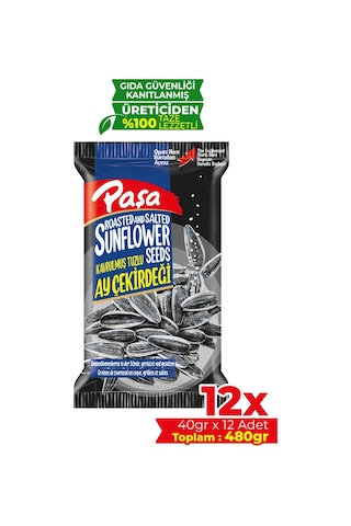 Paşa Kuruyemiş Ay Çekirdeği 12 x 40 G