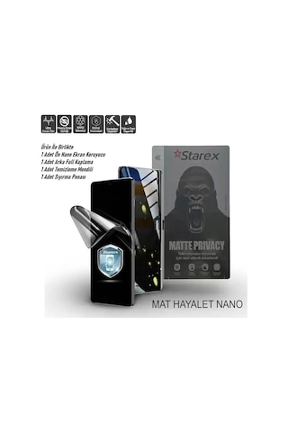 Samsung Uyumlu Z Fold 8 Ultra Nano Ekran Koruyucu Matte Hayalet - Full Arka Kaplama 360 Koruma Starex