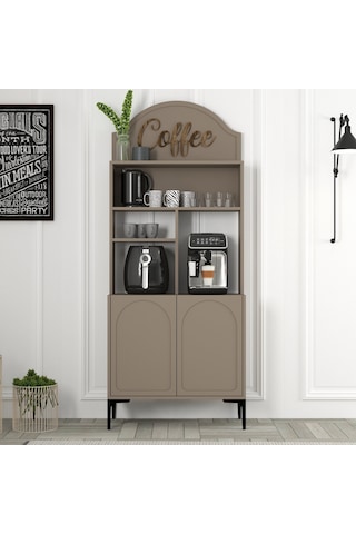 Lyon Kahve Köşesi 80cm - Atlas / Siyah