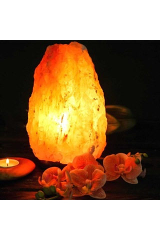 Himalaya Tuz Lambası 4-6 Kg. Doğal Kaya Tuzu Lambası Aç Kapa Düğmeli Tuz Lamba Himalayan Salt Lamp