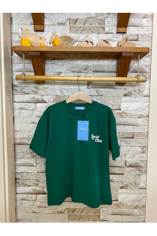 Laciel Paris Club Oversize Çocuk Tişört Yeşil