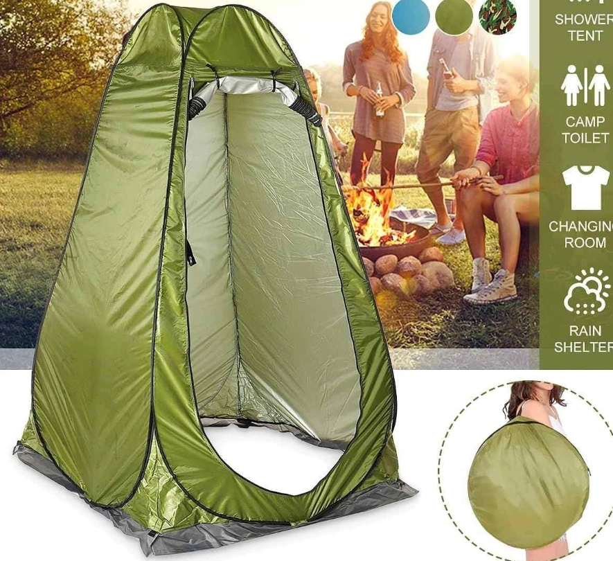 River World Kamp İçin Otomatik Giyinme Çadır Kabini Renkli