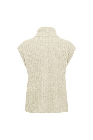 Only Onljeanett Lıfe Sl Rıb Hıghneck Cc Knt Kadın Gray Kazak - 15350359 Gray
