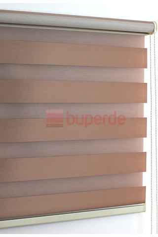 Buperde Açık Kahverengi (Sütlü Kahve) Eko Zebra Stor Perde