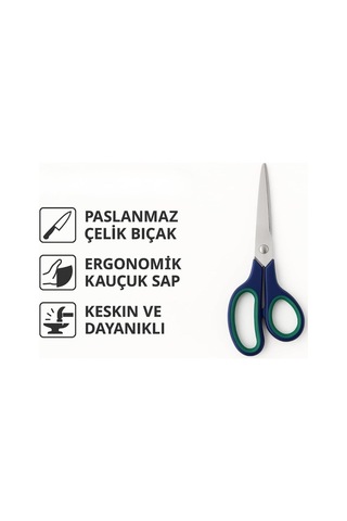 Jouis Makas 21.5 Cm Paslanmaz Çelik Büyük Ofis Makası