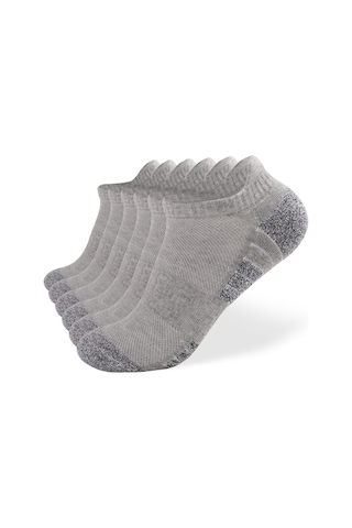 Vkemall Çorap Paket Koşu Çorapları Erkekler Kadınlar Nefes Alabilir Yastıklı Atletik Bilek Çor Açık Gri