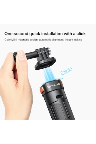 Puluz Mini Manyetik Hızlı Bırakma Selfie Çubuğu Tripod