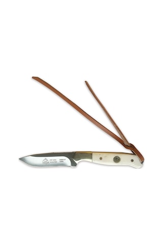 Puma Sgb Caping Smooth White Bone Kamp Bıçak, With Leather Sheath Çok Renkli