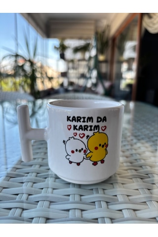 Karım Da Karım Yazılı Seramik Kupa Komik Bardak 7 Cm Çok Renkli Karım Da Karım Yazılı Seramik Kupa Komik Bardak 7 Cm Çok Renkli