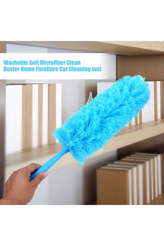 Lemestar Ev Ve Araç İçin Esnek, Uzatılabilir, Yıkama Eliyebilen Ve Elektrostatik Toz Tutucu Mikrofiber Süpürge Mor Mor